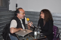 Il regista argentino Miguel Mato intervistato dalla giornalista Patricia Ynestroza